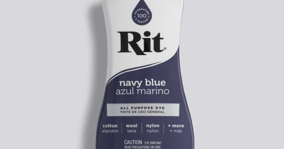 □₪SEALED Rit Dye Liquid Fabric Dye, Navy Blue 8 oz, 236 ml