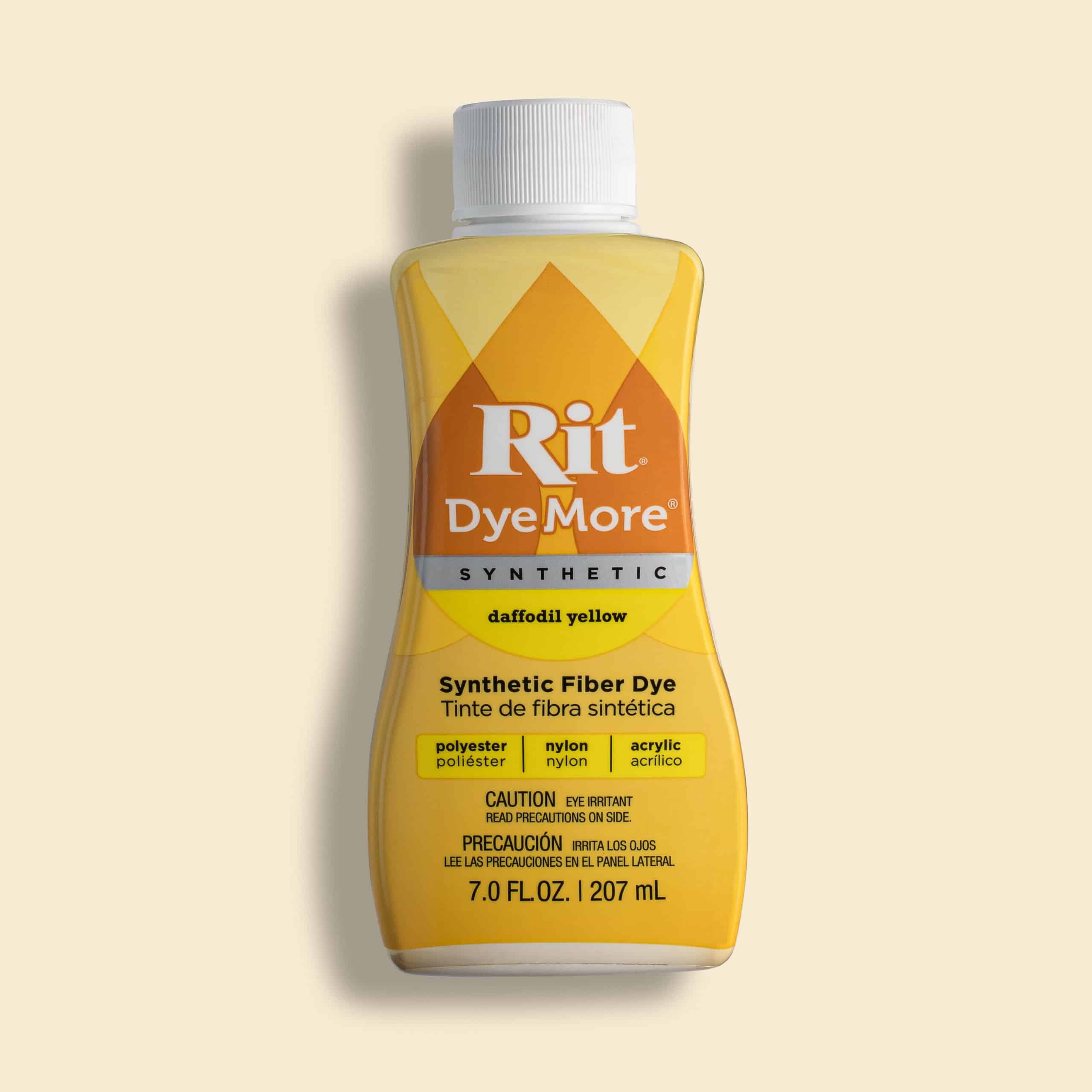 Synthetic Rit Dye More Liquid Fabric Dye Daffodil Yellow, Pixiss Rit Dye  Accessories Kit