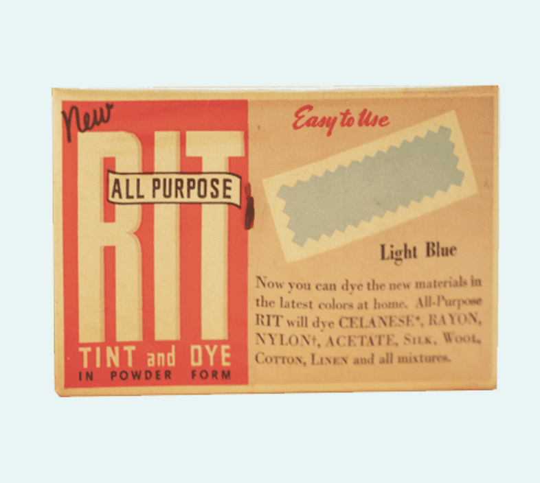 Vintage 4 Boxes of RIT Dye Blue, Tangerine, Color Remover & Yellow