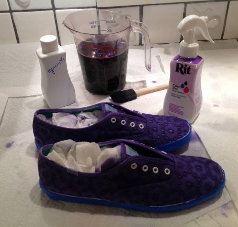 How I got Rit dye out of rubber shoe soles! : r/dyeing