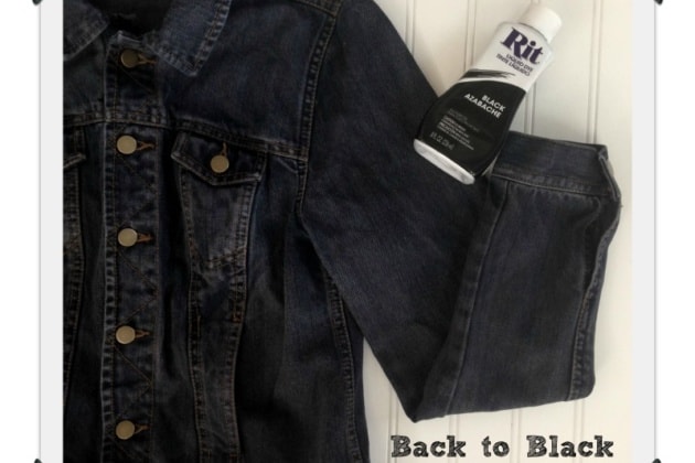 dyeing denim black