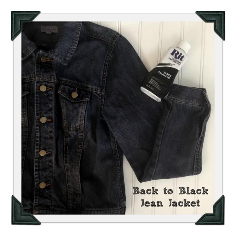 Dyed Black Jean Jacket – Rit Dye