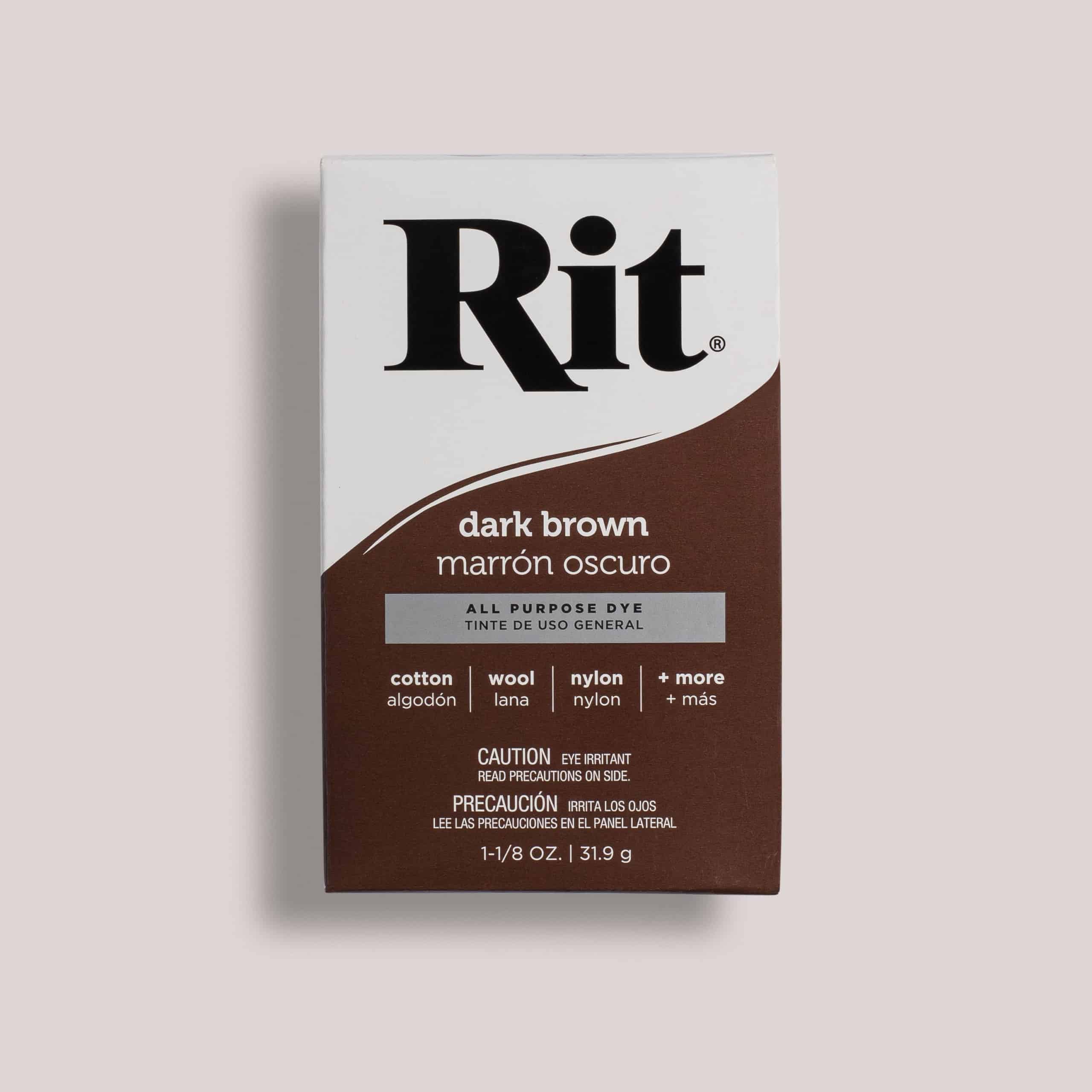 Rit Dye Multi-Purpose Liquid 8 OZ. | Great for Clothing, Accessories,  Décor, and Much More | 2-Pack, Dark Brown