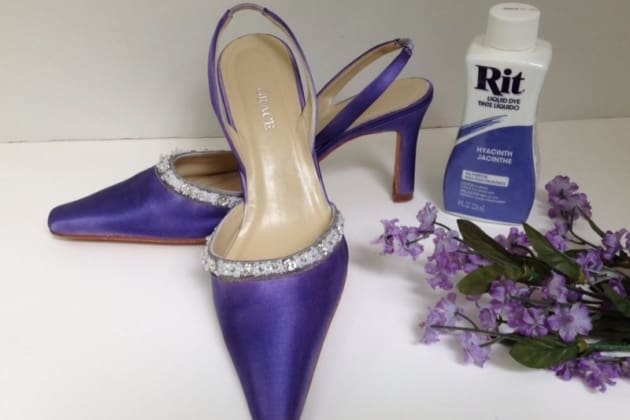 lavender satin shoes