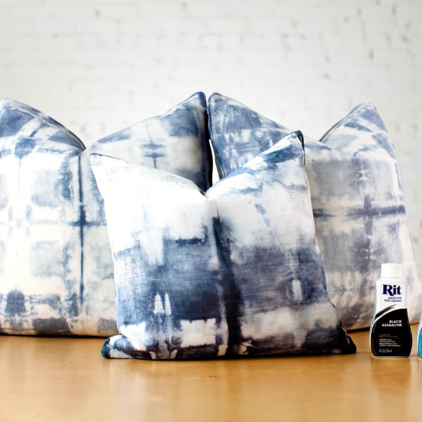Shibori Dyed Velvet Pillow Covers Rit Dye