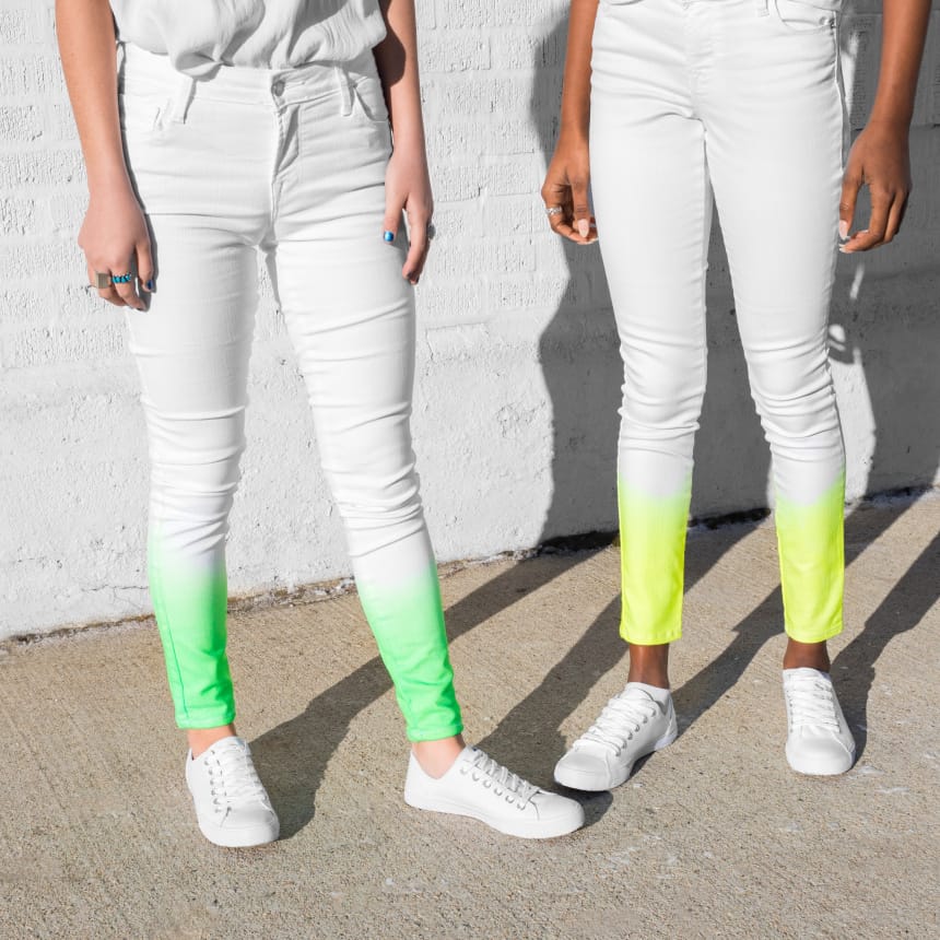 Dip Dyed Neon Jeans – Rit Dye