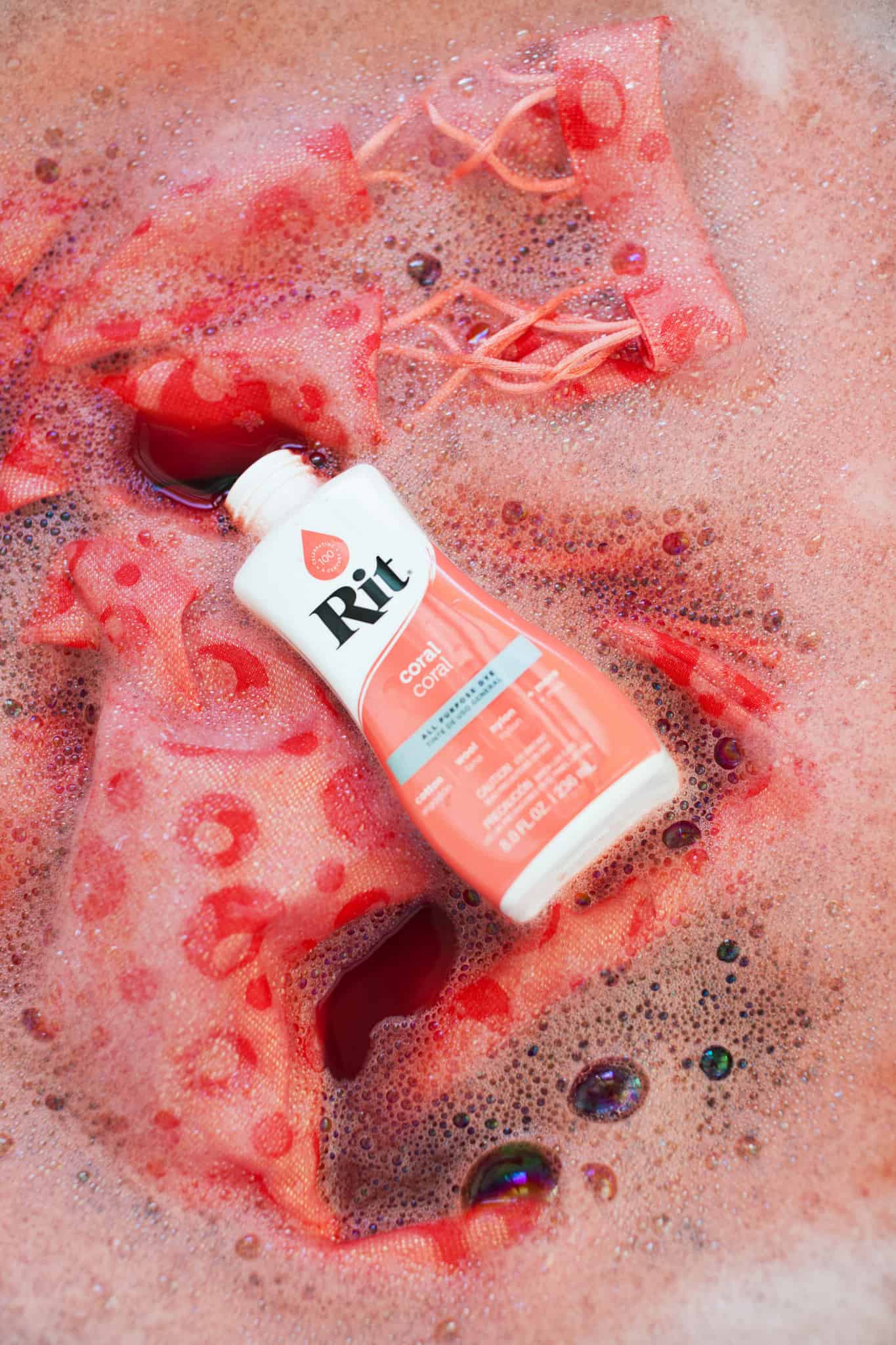 Upcycled Coral Dress Rit Dye