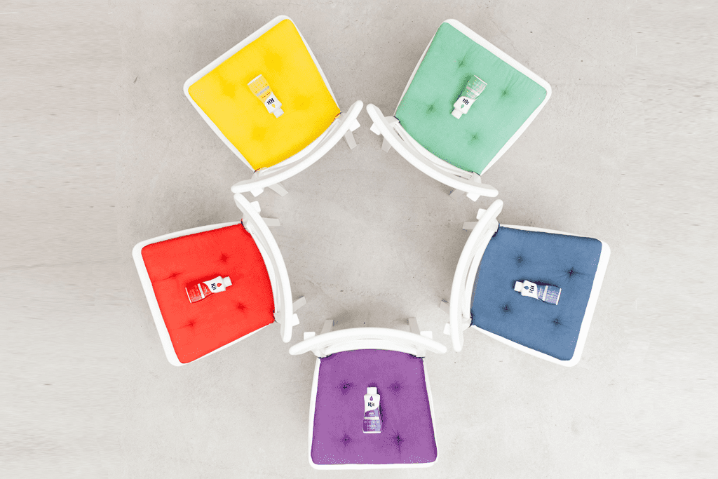 Dyed IKEA Seat Cushions