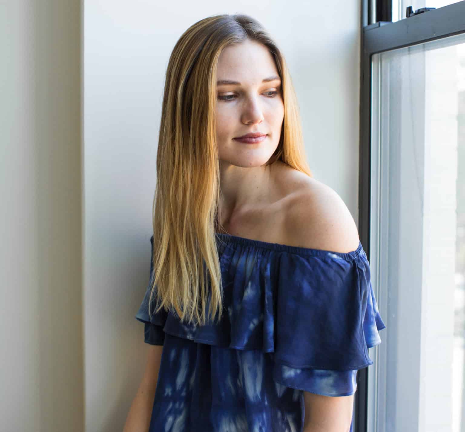 Shibori Dyed Polyester Blouse Rit Dye