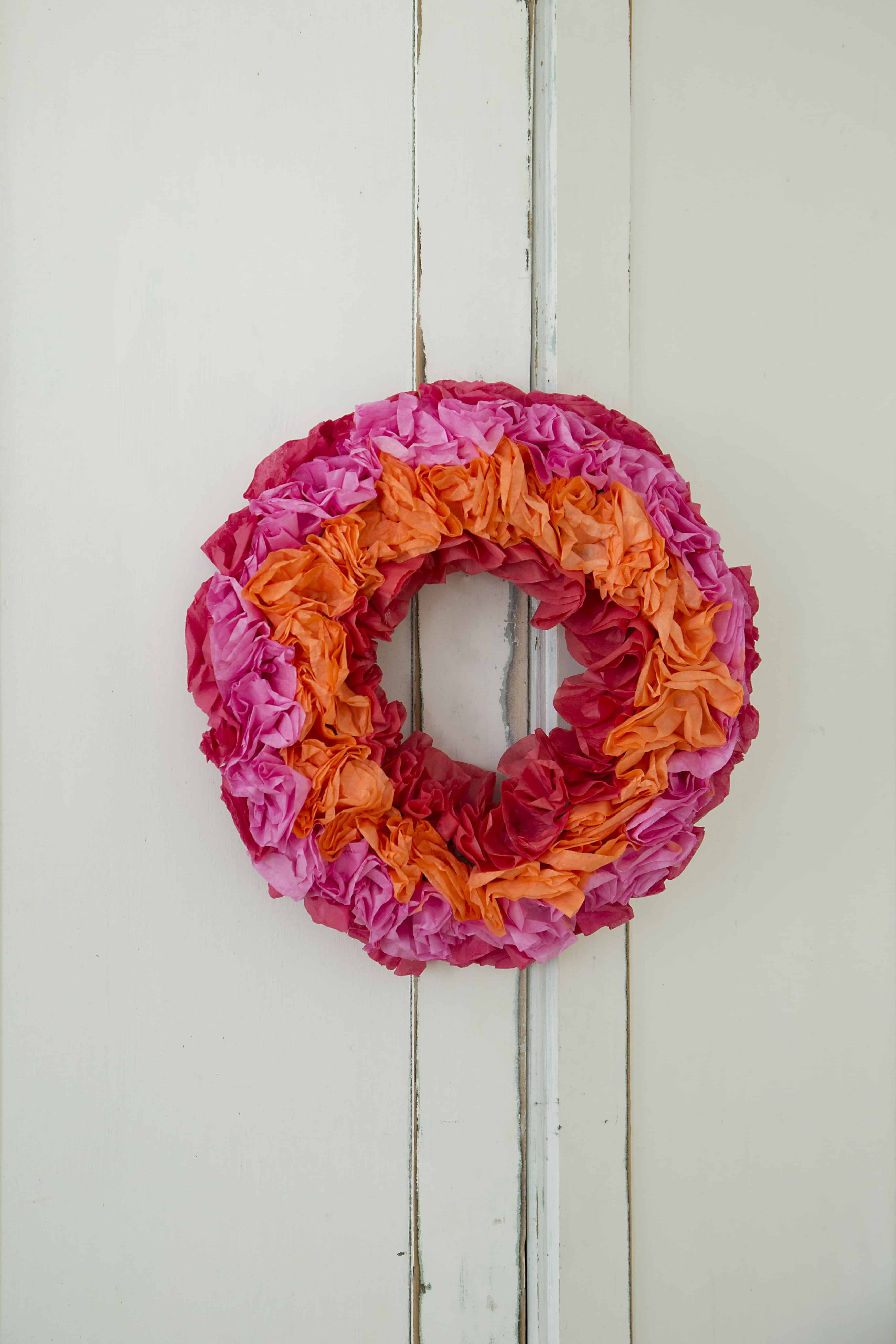 Dyed Coffee Filter Wreath and Garland