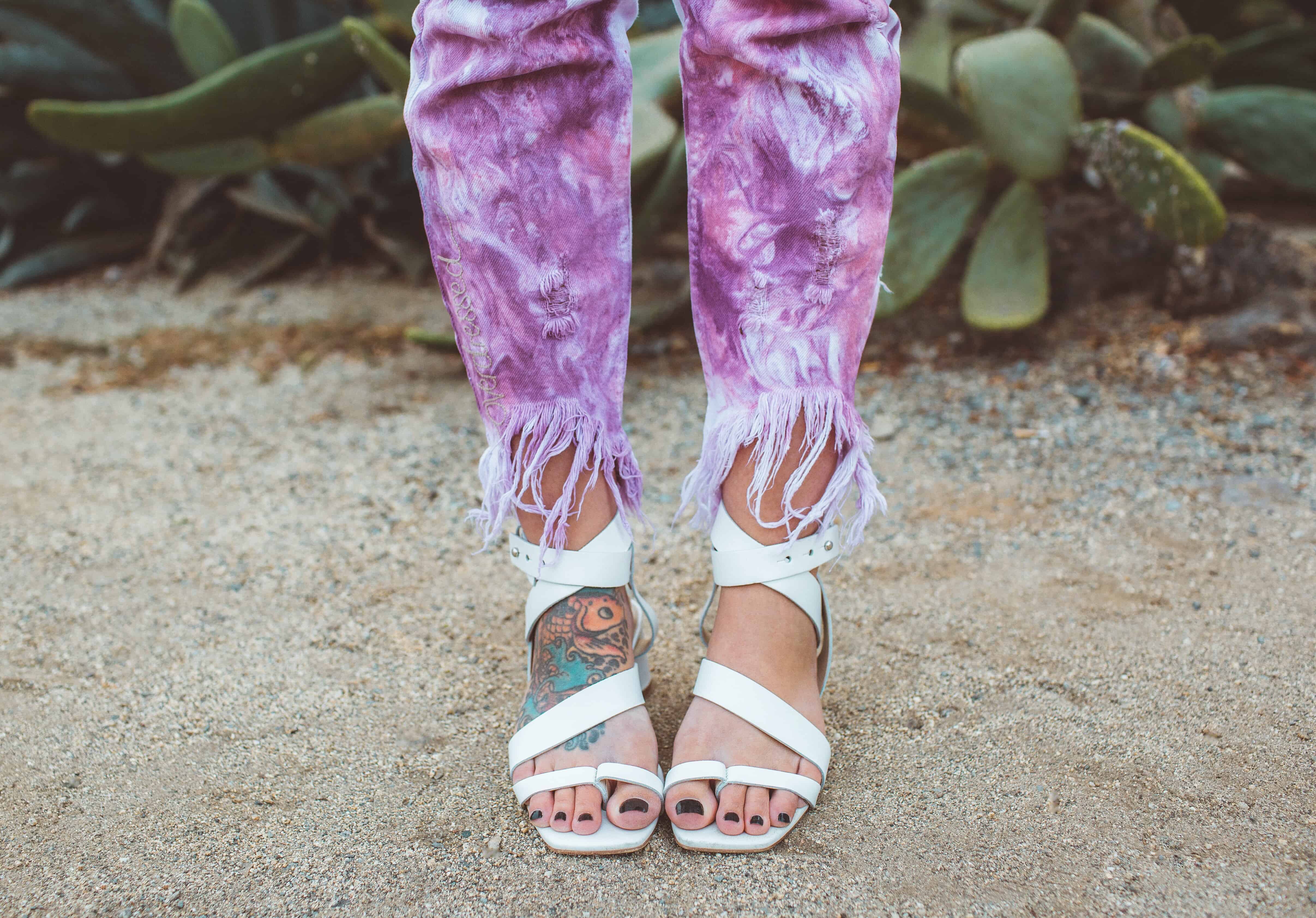 Marble Dyed Jeans