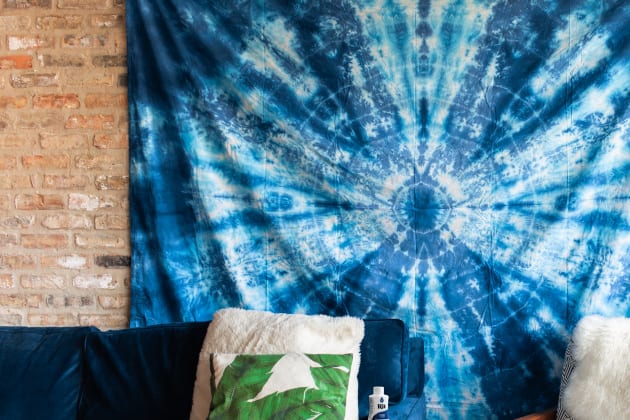 Dyed Wall Tapestry Rit Dye - How To Make A Tie Dye Wall Tapestry