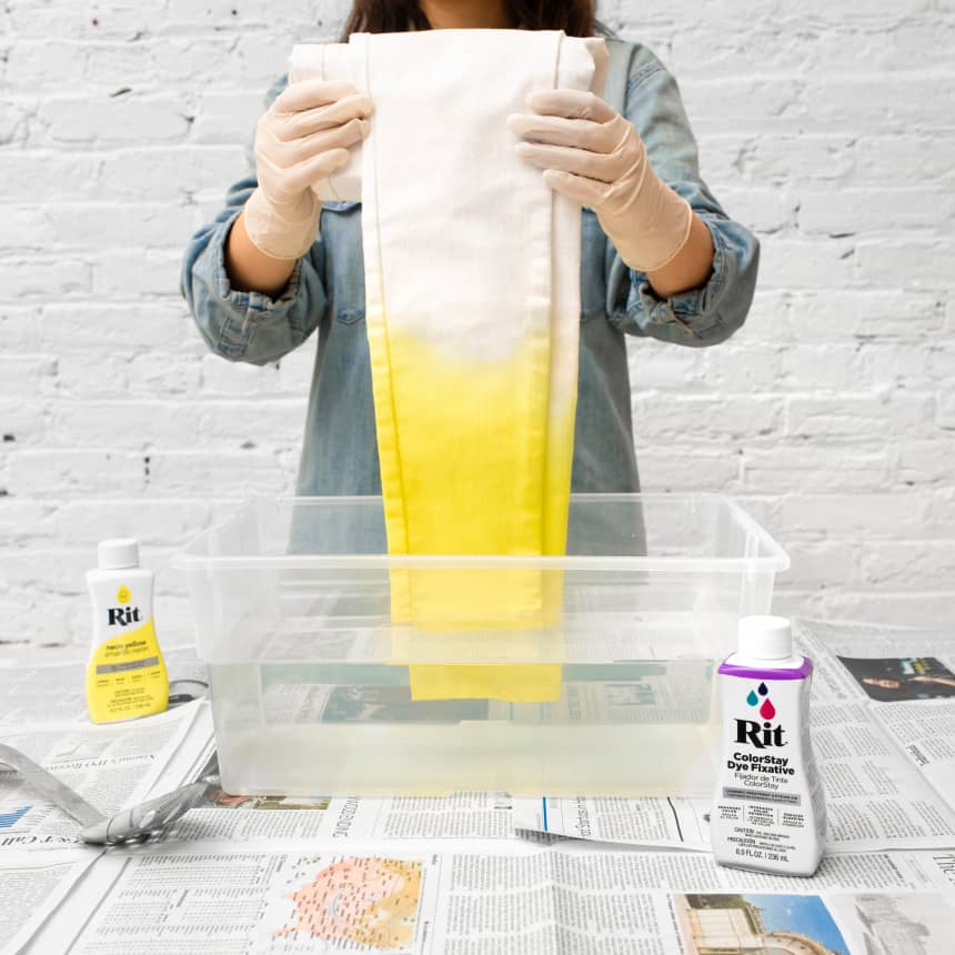 OVER DYEING A PRINT: HOW TO DYE A PRINT TO BE ANY COLOR USING RIT DYE —  BURIED DIAMOND