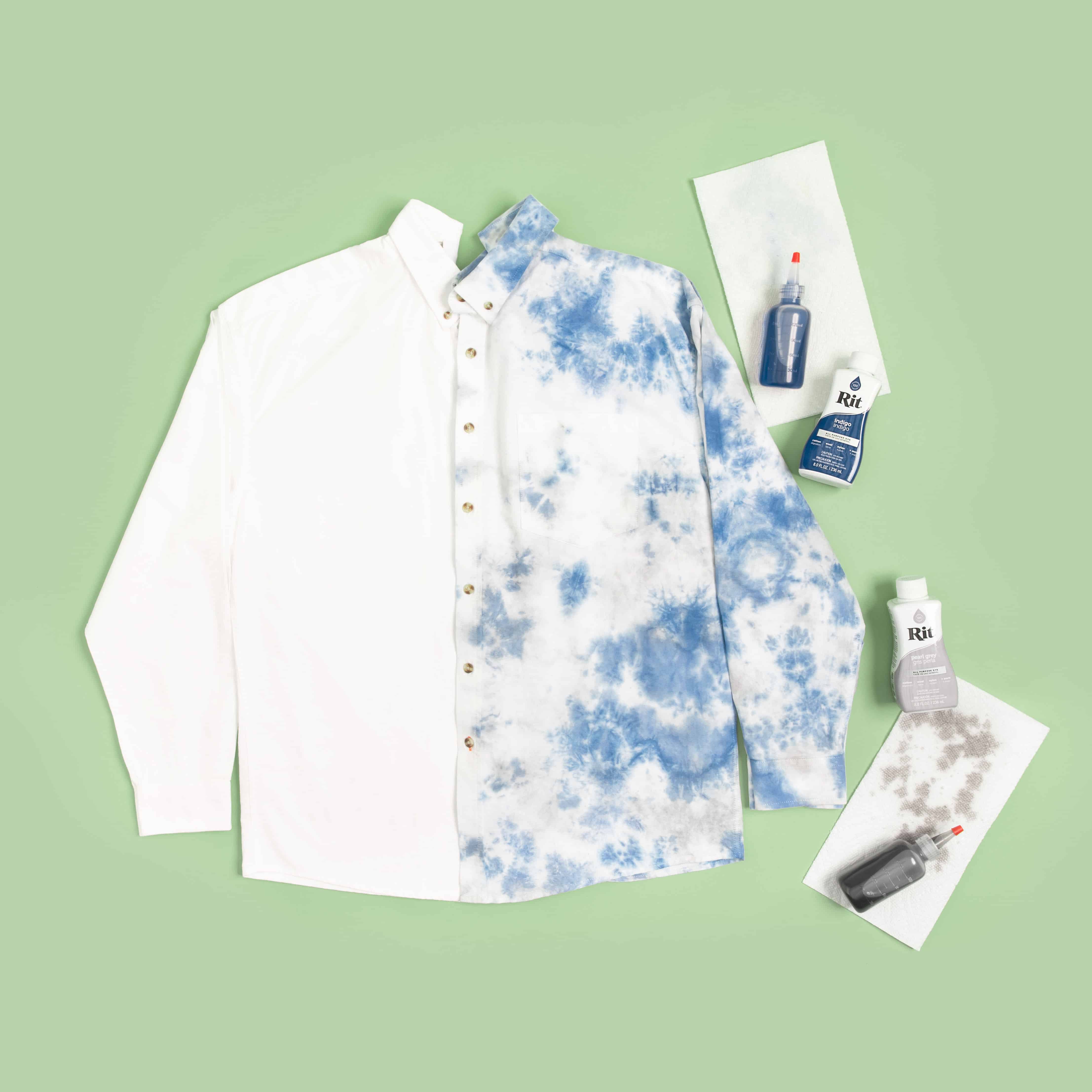 Tie Dyed Button-Down Shirt – Rit Dye