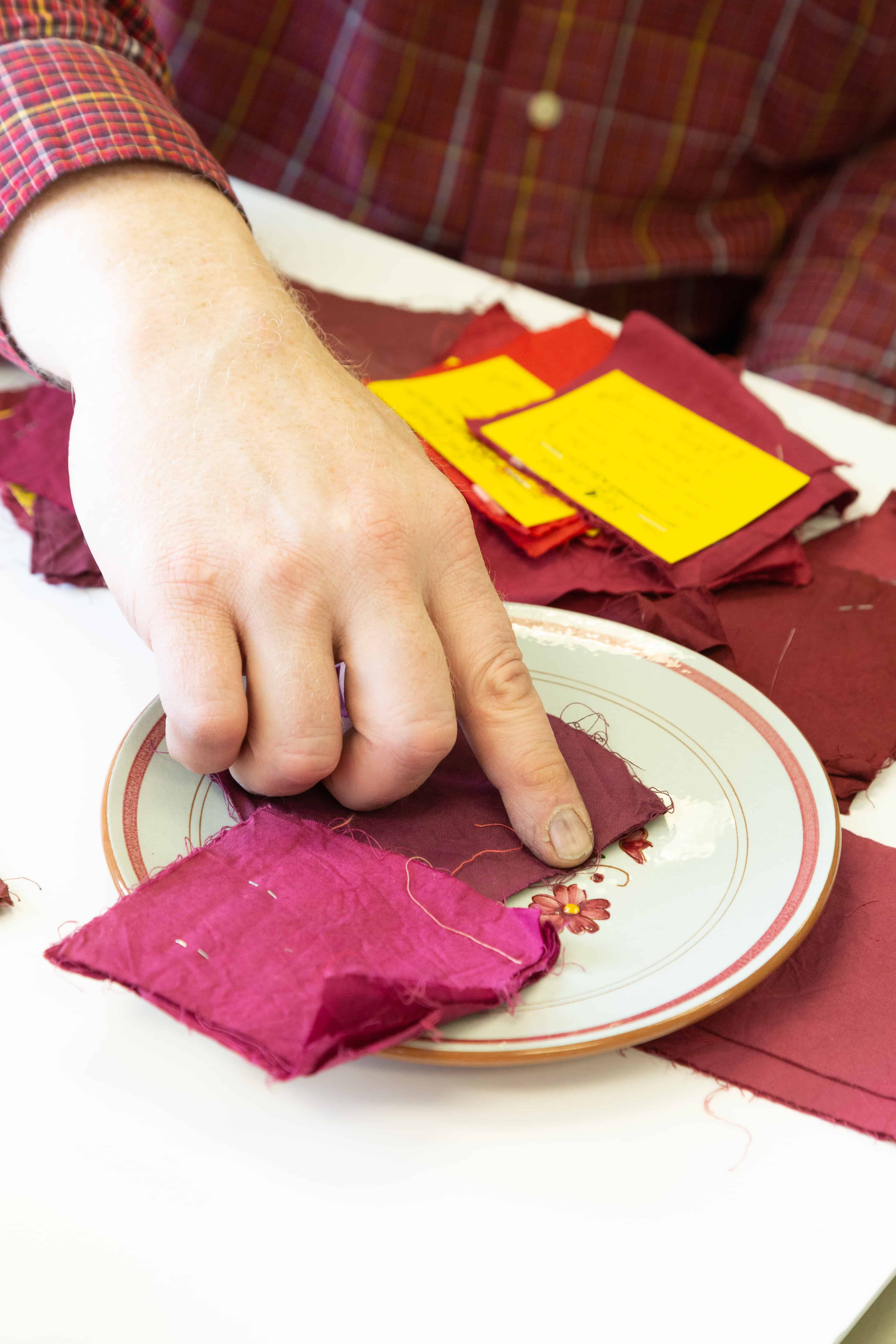 Rit Dye Factory Tour and DIY Dyed Tablecloth Project - Alice and Lois