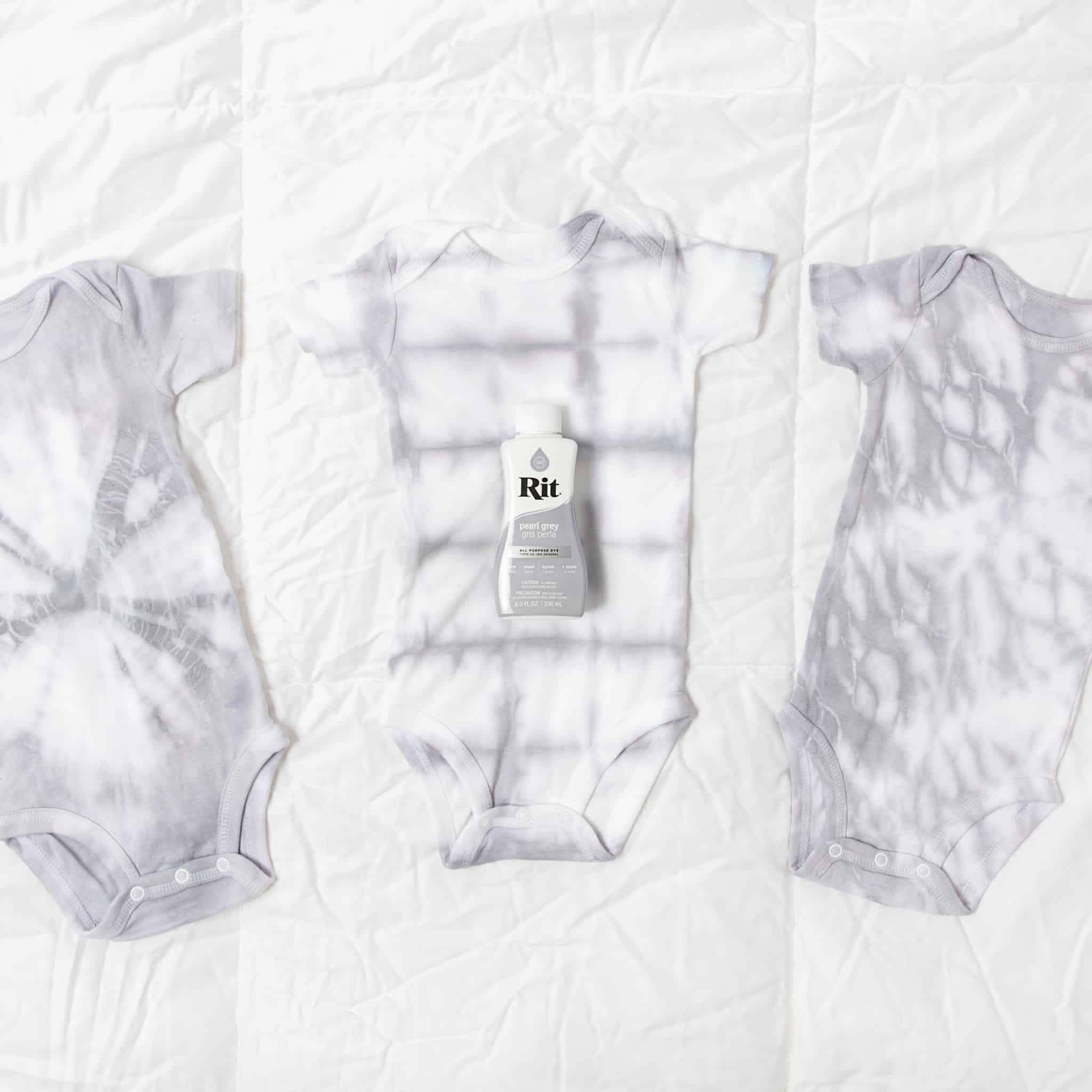 Shibori Dyed Onesies Rit Dye