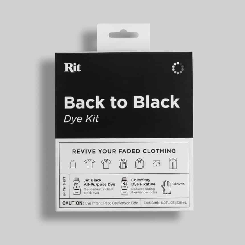 Rit Dye Liquid Fabric Dye, 8 fl oz, Black, 2-Pack