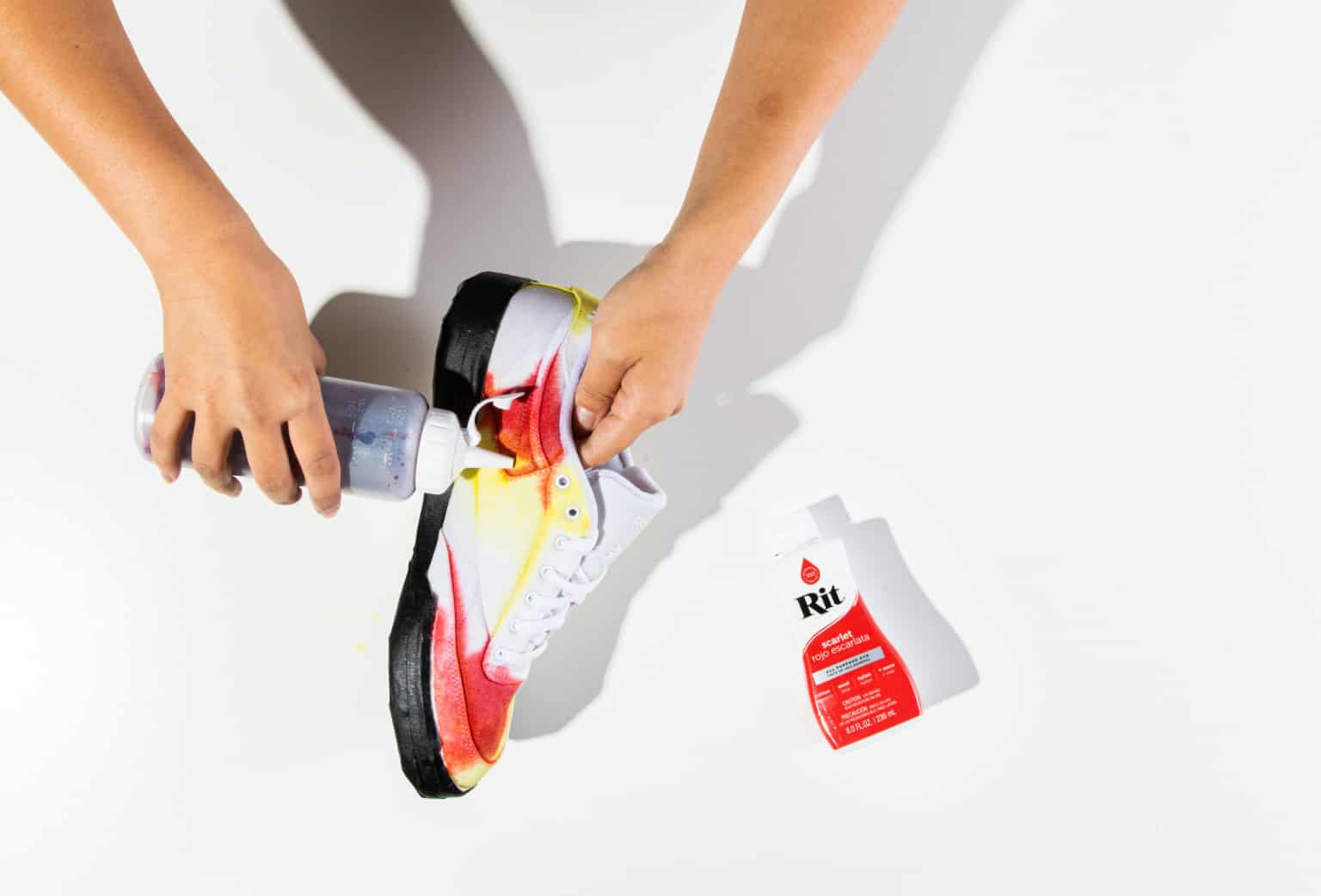 How to Dye Canvas Shoes Rit Dye
