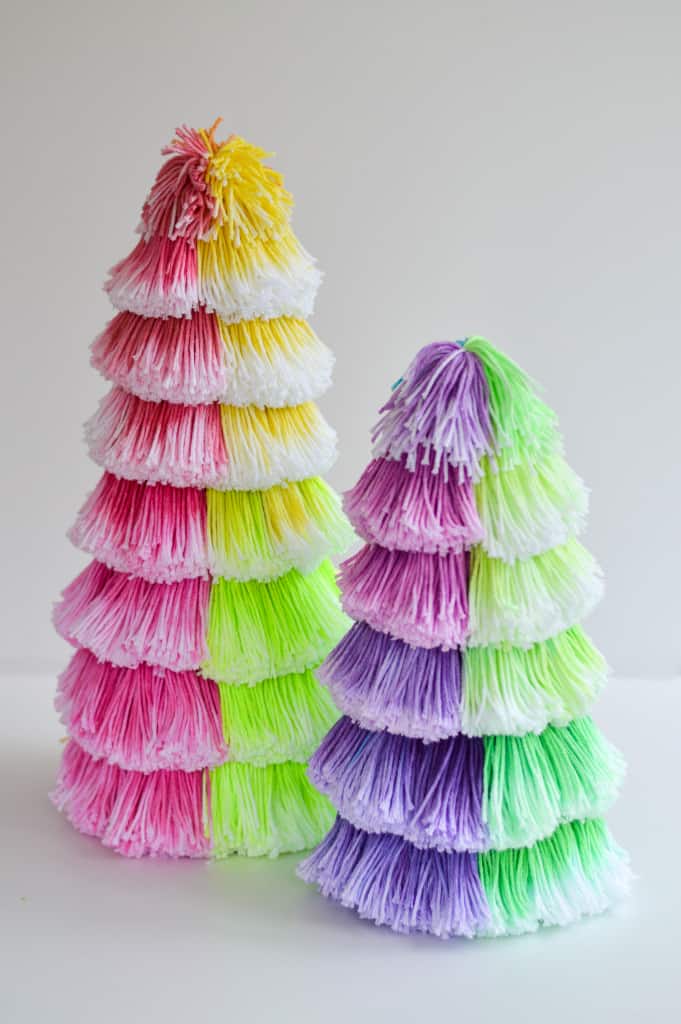 Dip Dyed Tassel Tree for the Holidays 