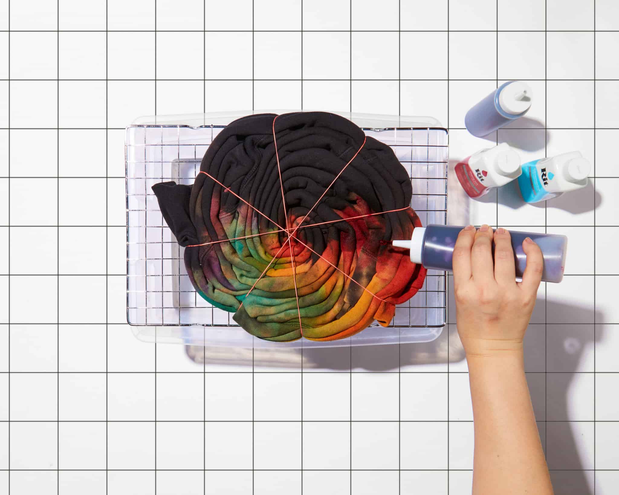 Reverse TieDye Rit Dye