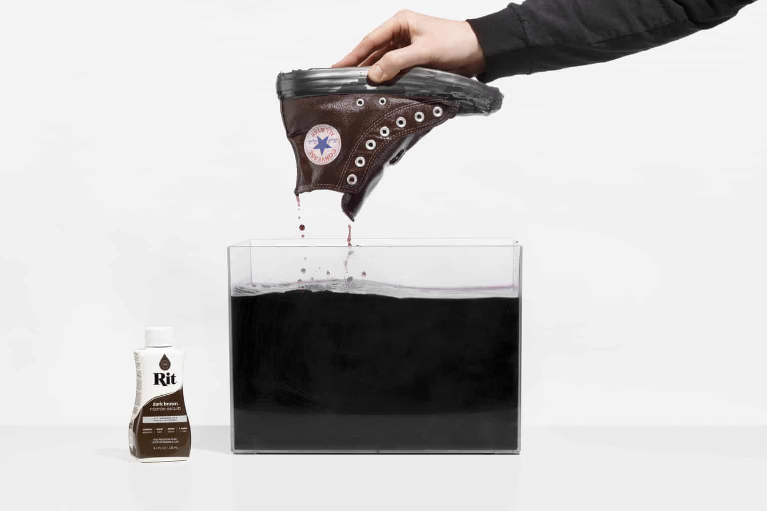 How to Dye Your Converse Brown Rit Dye