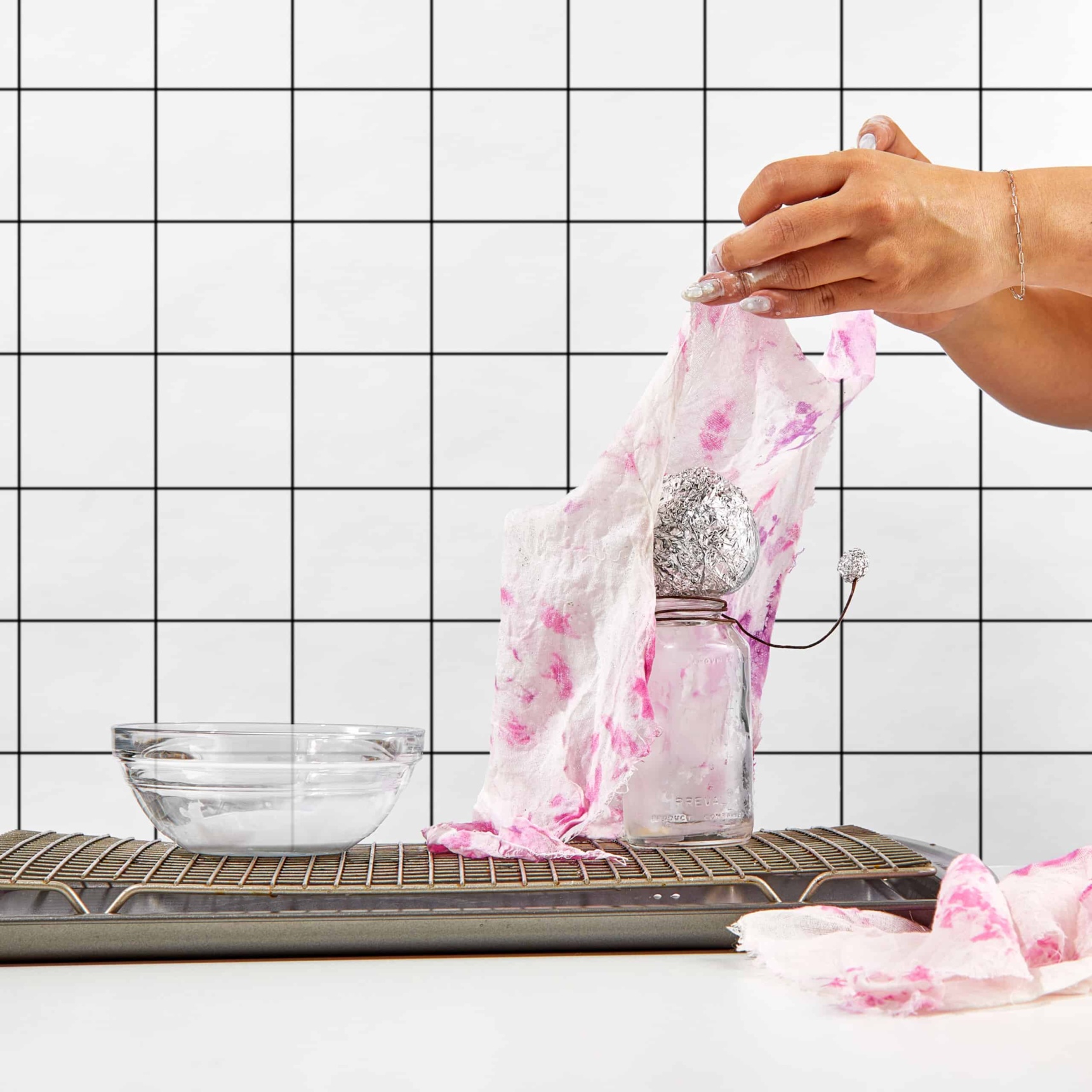 TieDye Cheesecloth Ghosts Rit Dye