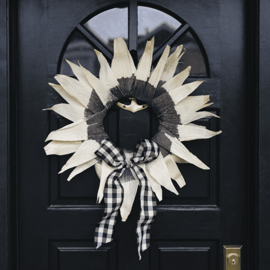 Sunflower Cornhusk Wreath 
