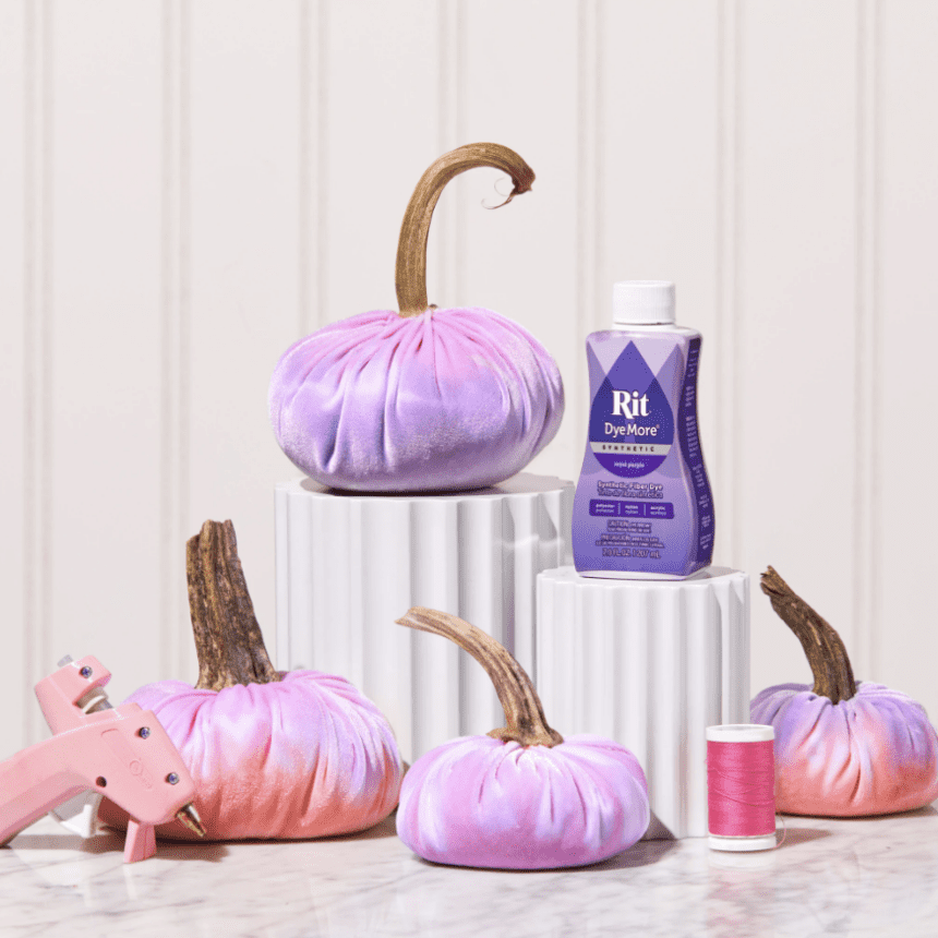 Tie-Dye Velvet Pumpkins