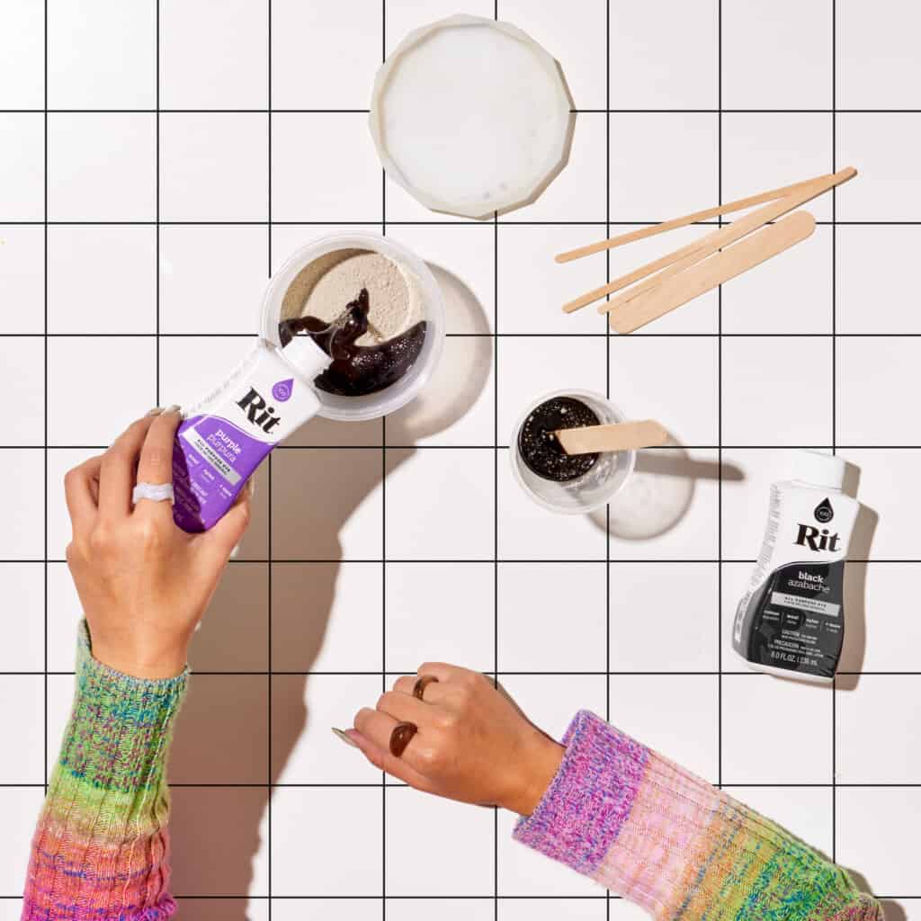 Dyed Concrete Coasters Rit Dye