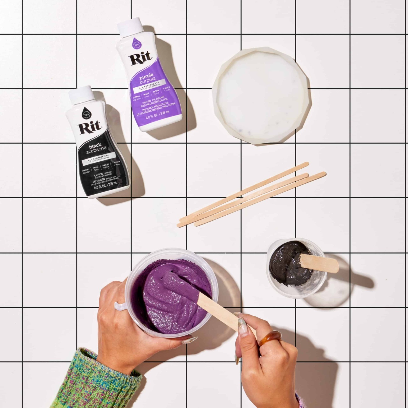 Dyed Concrete Coasters Rit Dye