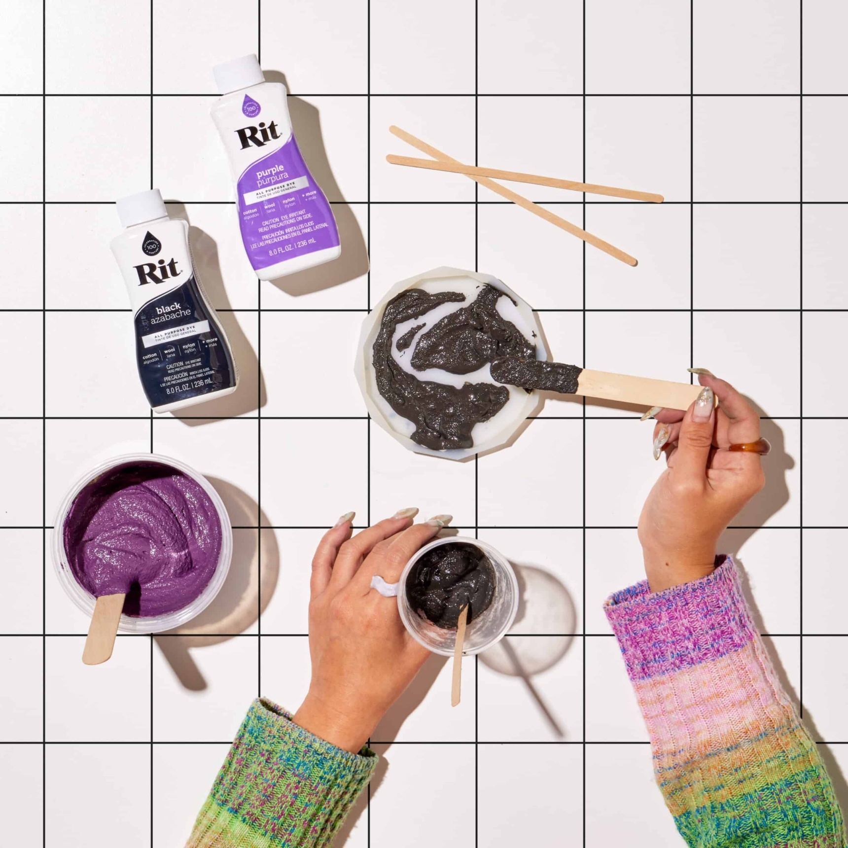 Dyed Concrete Coasters Rit Dye