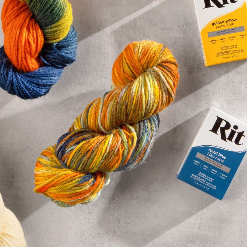 Rit x Lion Brand: How to Dye Variegated Yarn – Rit Dye