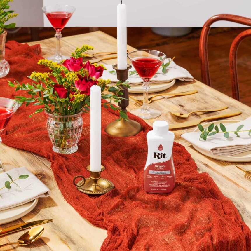 Canyon Cheesecloth Table Runner – Rit Dye